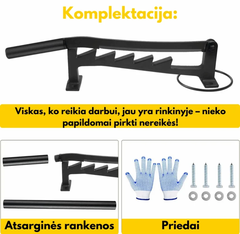 LogMaster ergonomiška sienine malkų skaldyklė LogMaster ergonomiška sienine malkų skaldyklė